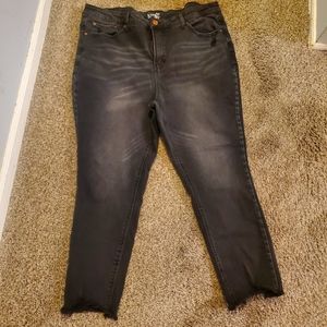 18w jean's with raw hem